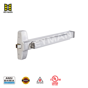 Keyman 防火门单点侧锁不锈钢边缘表面安装紧急出口装置 X901-R