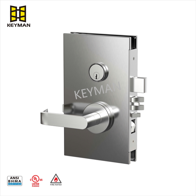 ANSI UL玻璃门the loslise Lock with Patch for Residential and Commercial应用
