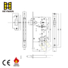高安全性EN 12209防火金属木制商用门闩锁DiDeDbolt Mortise Lock