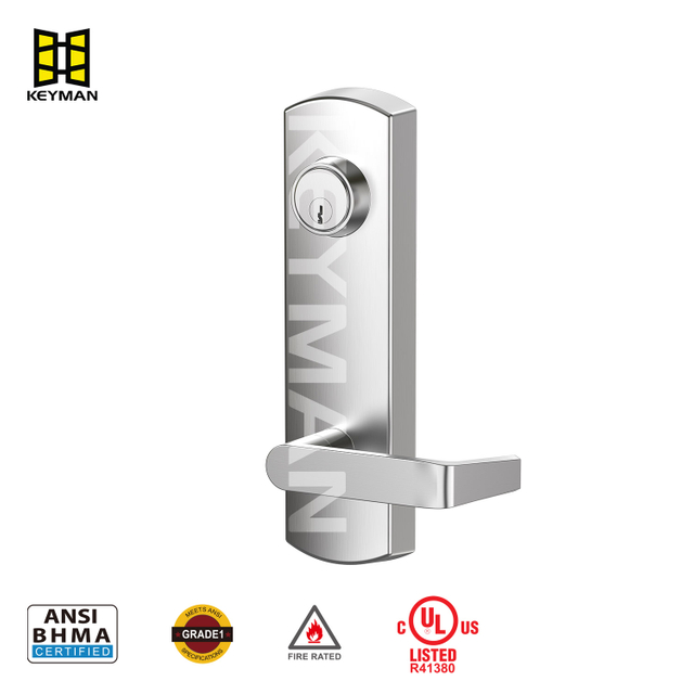 Keyman UL 重型边缘出口装置 – 商业级门出口硬件，经 ANSI/BHMA 认证