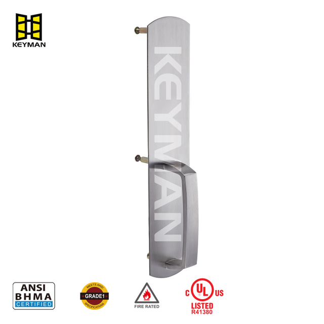 Keyman 拉手和拇指件饰件 假饰件，带握柄，带追踪紧急杆退出装置