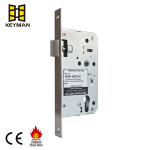 高安全性EN 12209防火金属木制商用门闩锁DiDeDbolt Mortise Lock