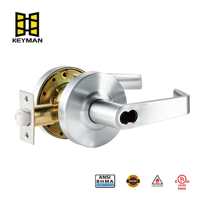 KEYMAN 重型杠杆式 2 级商用 SFIC 气缸入口门锁