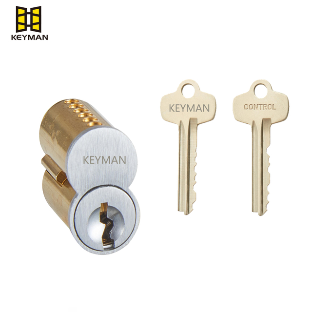 最佳键道标准6 PIN SFIC控制键小格式可互换核心