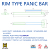  KEYMAN ANSI/BHMA 认证商用明装式逃生推杆 X801-R